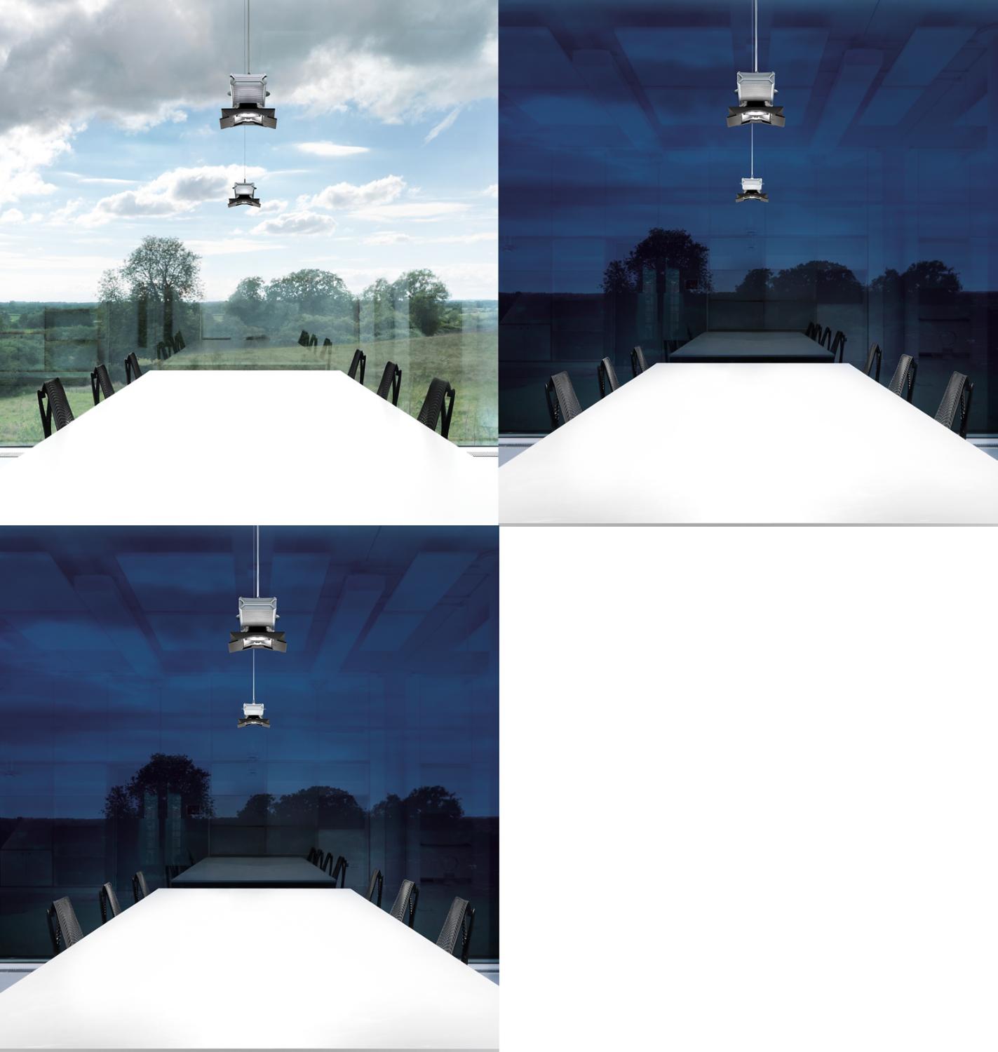 Cu-Beam above desk during daylight & Cu-Beam above desk during night